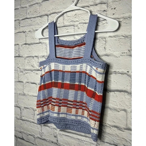 Banana Republic PLAID CROPPED SWEATER TANK XS. - Picture 3 of 6